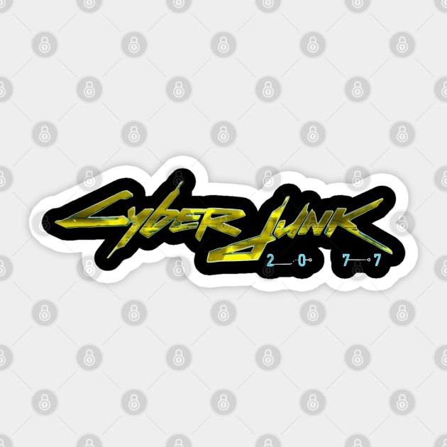 CyberJunk 2077 Sticker by dflynndesigns